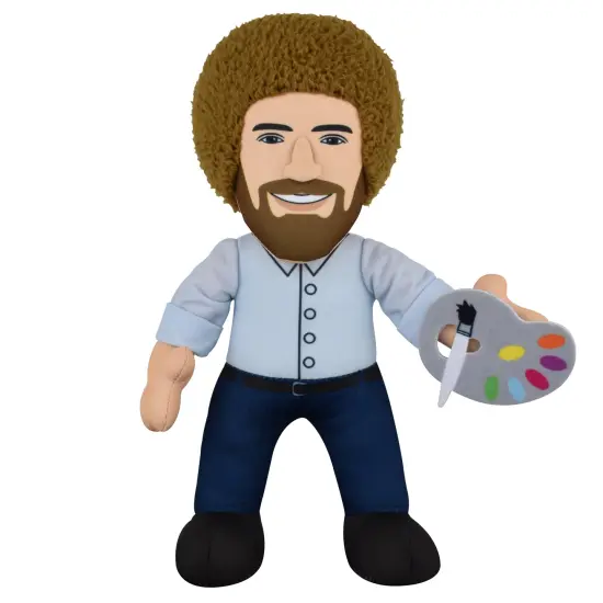 Bleacher Creatures Bob Ross The Happy Painter 10" Plush Figure {1}