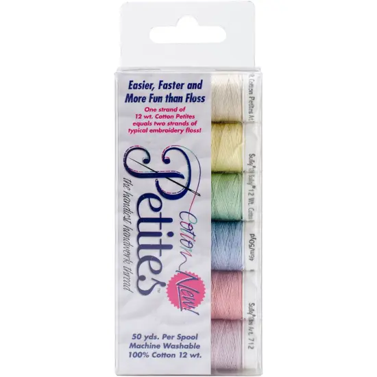 Sulky Sampler 12wt Cotton Petites 6/Pkg-Spring Assortment {1}