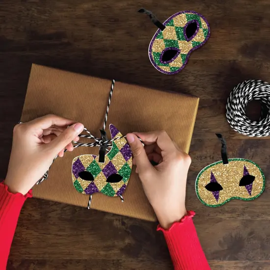 Big Dot of Happiness Mardi Gras - Masquerade Decorations - Tree Ornaments - Set of 12 {4}