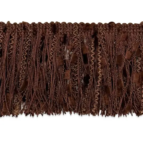 10 yards of Ric-Rac Patch Cut Fringe Trim | 1CH-10 yard cut Chocolate {1}