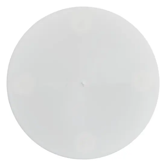 11" Round White Separator Plate {1}