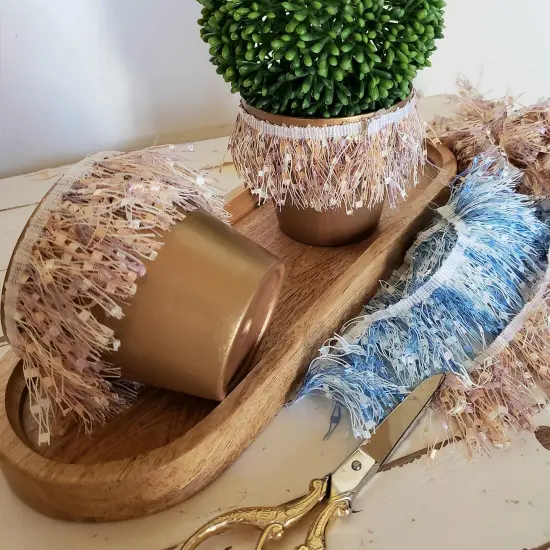 10 yards of Marienetta Celebration Fringe Trim 1 3/4" | 10 yard cut Blue Multi {5}