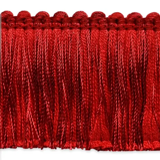 20 yards of Alina Brush Fringe Trim | 20 yard cut Red {1}