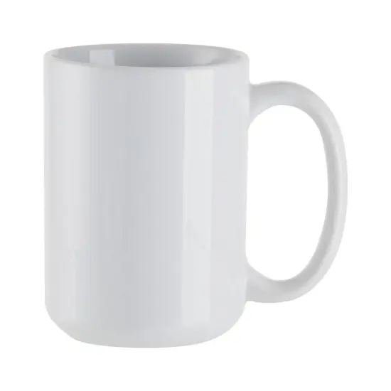 15oz White Ceramic Sublimation Mugs - 6 Pack {4}