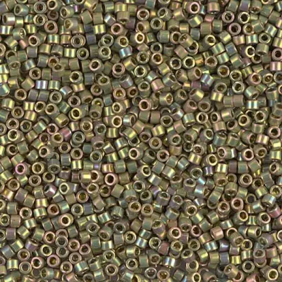 Miyuki Delica Bead 11/0 - DB0508 - 24kt Green Gold Iris {1}