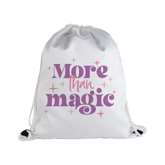Craft Express 2 Pack Sequined Sublimation Drawstring Backpacks {4}