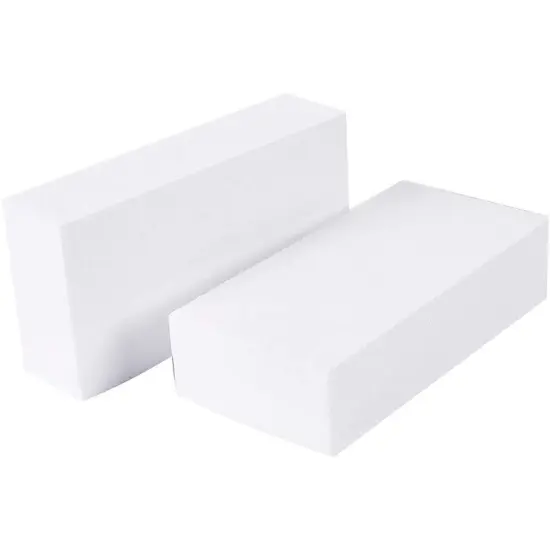 6 Pieces Foam Blocks for Crafts - Polystyrene Brick Rectangles for Art Sculpting, Flower Arrangements, DIY, Packing (8 x 4 x 2 in) {6}