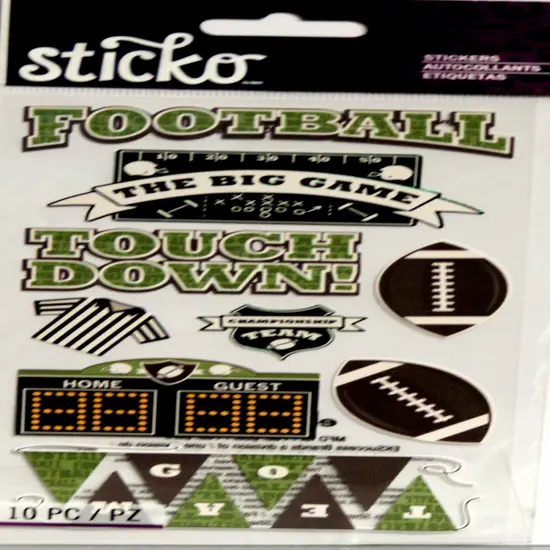 Sticko Football Words & Icons Stickers {1}