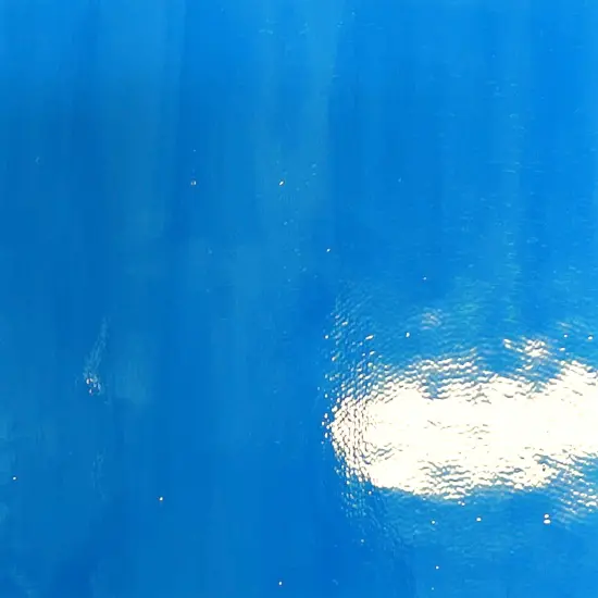 Wissmach COE 96-27 Crystal Reactive Blue Prisma Fusible Glass Sheet {1}