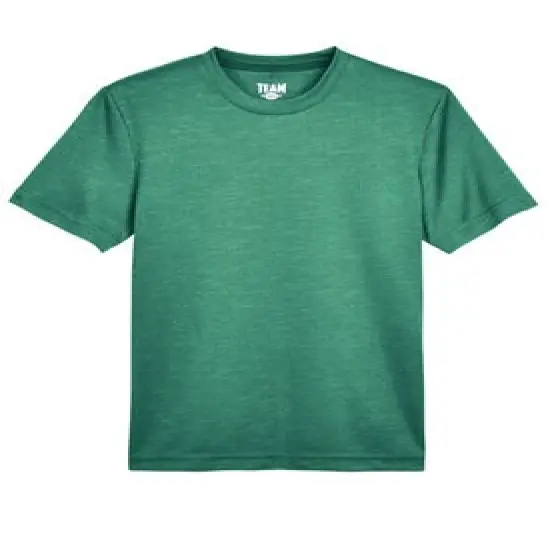 Team&reg; Youth Sonic Heather Performance T-Shirt Sp Forest Hthr {1}