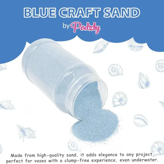 5 lb Decorative Craft Sand - Ideal for Weddings, Therapy, and Creative Projects Blue {6}