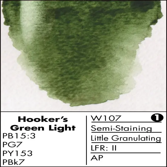 Grumbacher Finest&trade; Watercolor Hooker's Green Lt {2}