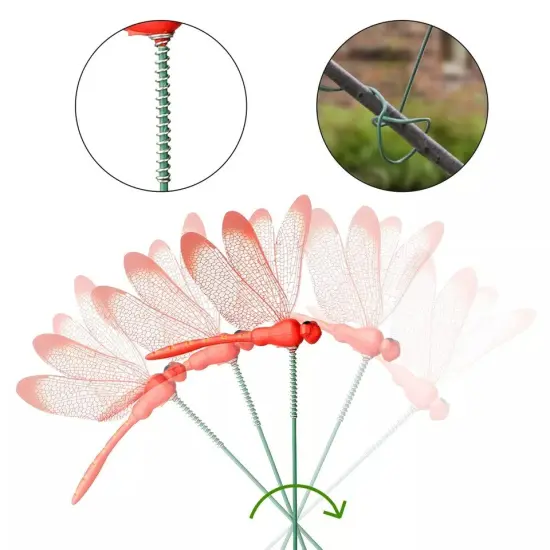 50PCS Butterfly Dragonfly Stakes Yard Planter Flower Pot Garden Decor Yard Art {4}