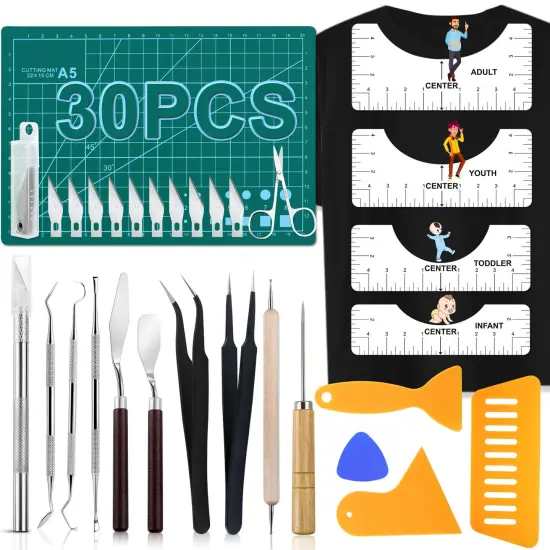 30 Pieces Precision Craft Weeding Tools for Weeding Vinyl, DIY Art Work Cutting, Hobby, Scrapbook,Sewing. {2}