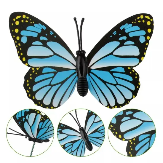 50PCS Butterfly Dragonfly Stakes Yard Planter Flower Pot Garden Decor Yard Art {1}