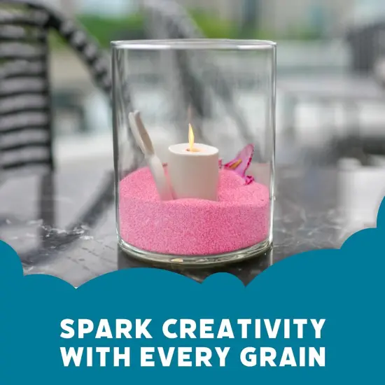 5 lb Decorative Craft Sand - Ideal for Weddings, Therapy, and Creative Projects Pink {3}