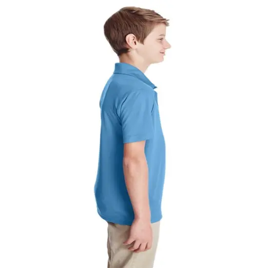Team&reg; Youth Zone Performance Polo Black {5}
