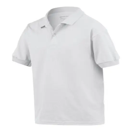 Gildan&reg; Youth Short Sleeve Jersey Polo White {1}