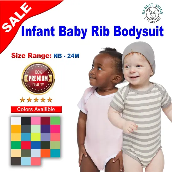 Rabbit Skins&reg; Infant Baby Rib Short Sleeve Bodysuit Gold {2}