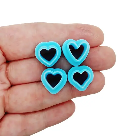 Heart Clay Cutters, 4 Shapes, Choose Mini or Small Size, Adorabilities {4}