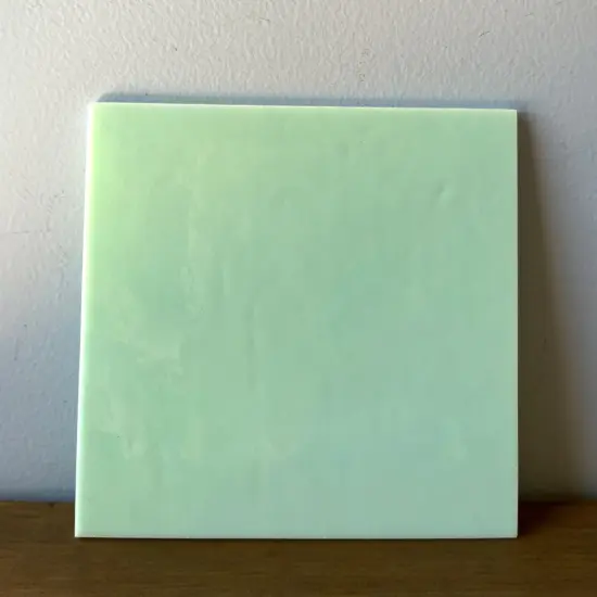 Wissmach COE 96-06 Pale Green Opaque Fusible Glass Sheet {3}