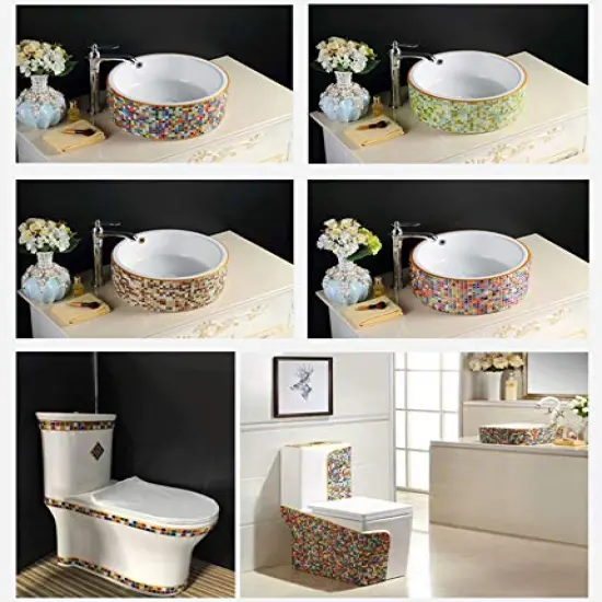 Tiles Mixed Color Glass Tiles Shine Crystal Mosaic Glass Pieces Bulk Square Glitter Crystal Mosaic Tiles for Home Decoration or DIY Crafts 200g,1x1 cm {5}