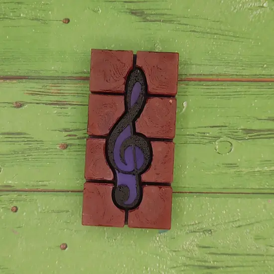 Treble Clef Snap Out Center Wax Melt Snap Bar Silicone Mold {2}
