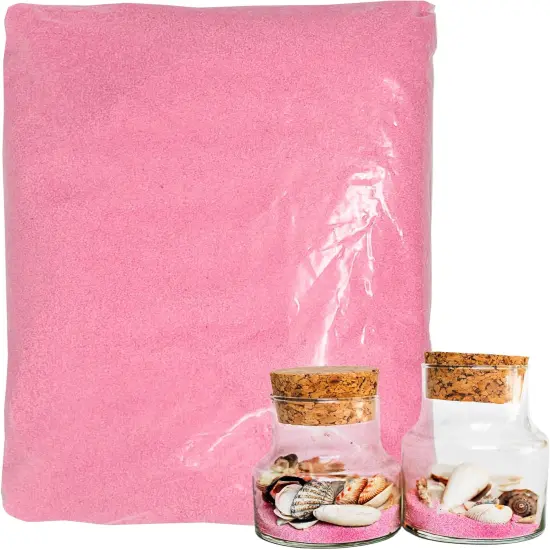 5 lb Decorative Craft Sand - Ideal for Weddings, Therapy, and Creative Projects Pink {1}