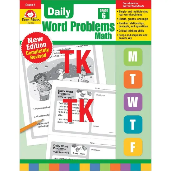 Daily Word Problems Math, Grade 6 {1}