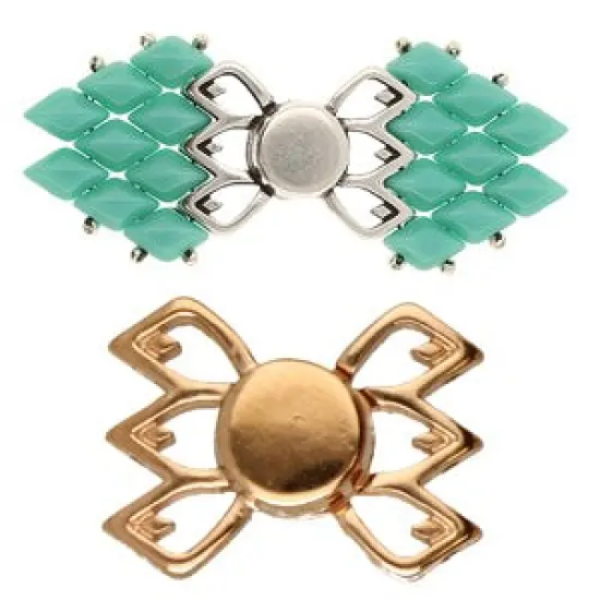 Fylakopi III, Gemduo Magnetic Clasp Rose Gold Plate, 1 piece {4}