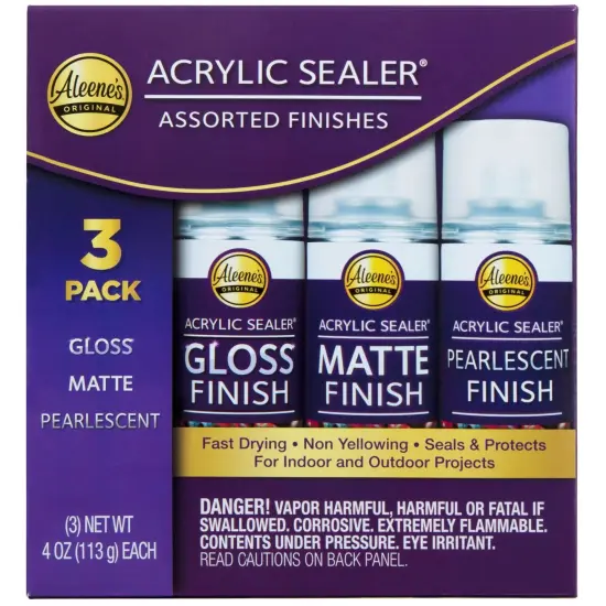 Aleene''s Spray Acrylic Sealer Assorted Finishes 4 oz. 3 Pack {1}