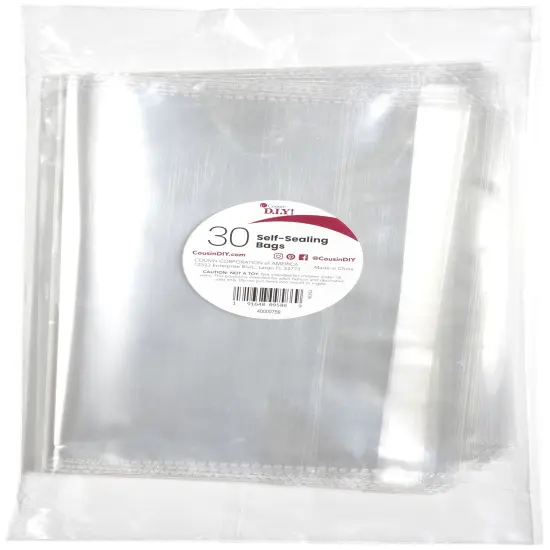 CousinDIY Self-Sealing Bags 30/Pkg-8.75"x11.75" {1}