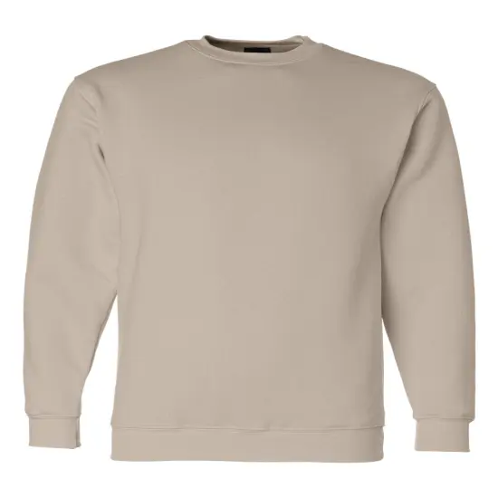 Bayside&reg; USA Made Crewneck Sweatshirt Sand {1}