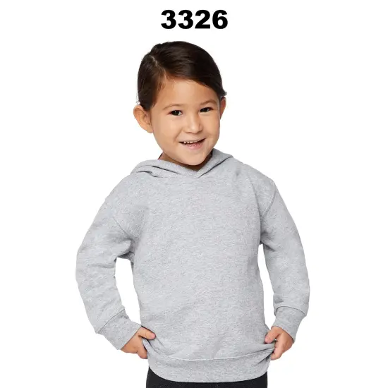 Rabbit Skins&reg; Toddler Pullover Fleece Long sleeve Hoodie - 3326 Raspberry {3}