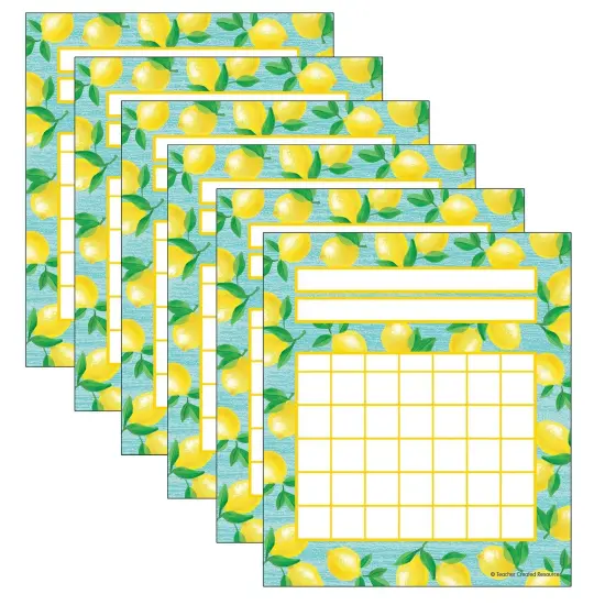 Lemon Zest Incentive Charts, 36 Per Pack, 6 Packs {1}