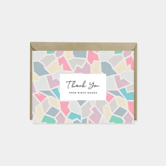 Pattern Thank You Card III, Designer {1}
