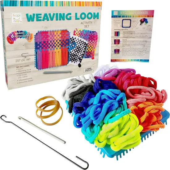 Make Your Own Potholders Weaving Loom Kit Arts and Crafts Kit for Kids Girls and Boys Ages 6 7 8 9 10 11 12 13 Years Old and Up Loom Refill {3}