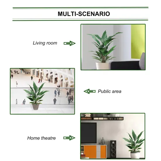 Verdant 3-Foot Peace Lily Plant &ndash; Lush Spathiphyllum in Decorative Pot, Air-Purifying Indoor Plant, Perfect for Home or Office Decor {4}