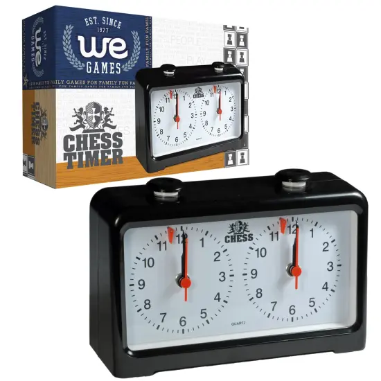 WE Games Royal Crest Quartz Analog Chess Clock/Timer {1}
