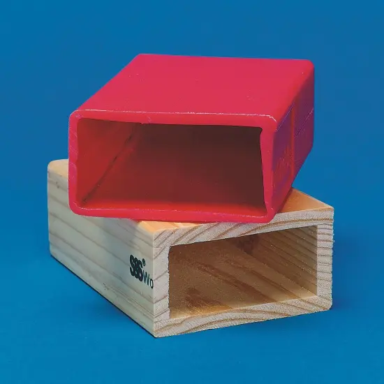 S&S Worldwide Patriotic Super Tumbling Timbers. Giant Version of Popular Stacking Game with Light Hollow Plastic Blocks. 50% Lighter than Wood!Includes Activity Guide, bag, 54 - 9"x3"x1.6" blocks. {5}