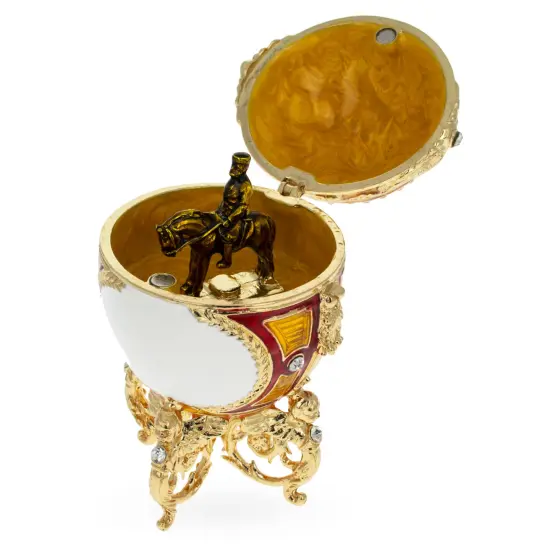 1910 Alexander III Equestrian Royal Imperial Easter Egg {3}