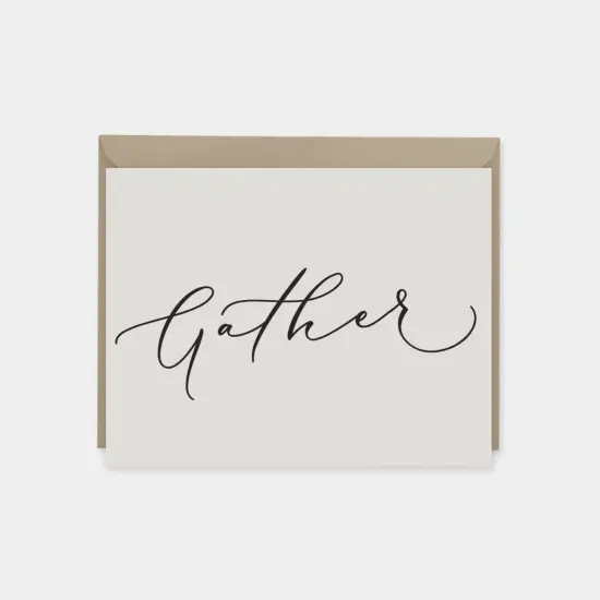 Gather Cards, Ivory, Party Invitation {1}