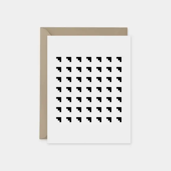 Minimal Modern Black and White Card X {1}