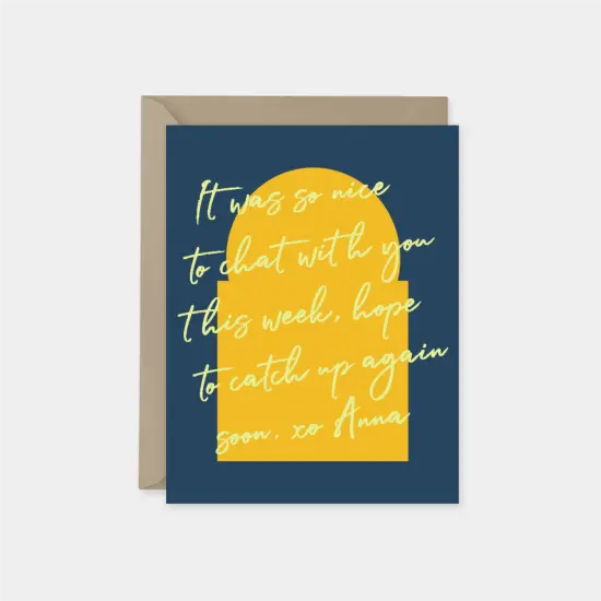 Personalized Foldover Neo Shape Art Card {2}