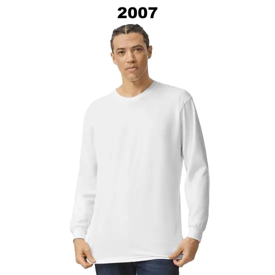 American Apparel&reg; Fine Jersey Crewneck Long Sleeve Tee Black {3}