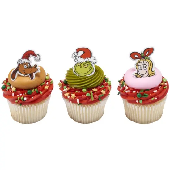 How The Grinch Stole Christmas Assortment Cupcake Rings 24ct {3}