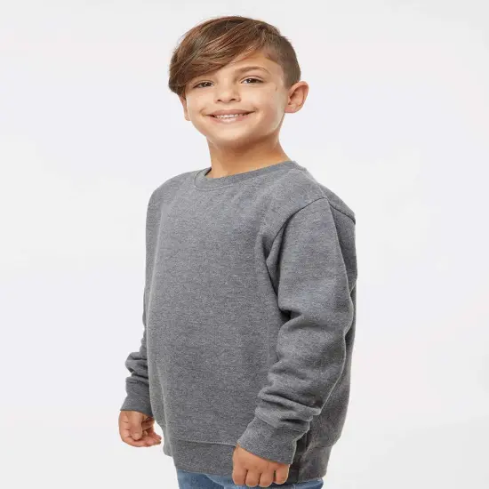 LAT&reg; Youth Elevated Fleece Crewneck Long Sleeve Sweatshirt {4}