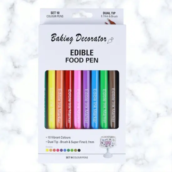 10 PCS Food Coloring Marker Double Sided Food Coloring Pen with Fine & Thick Tip {2}