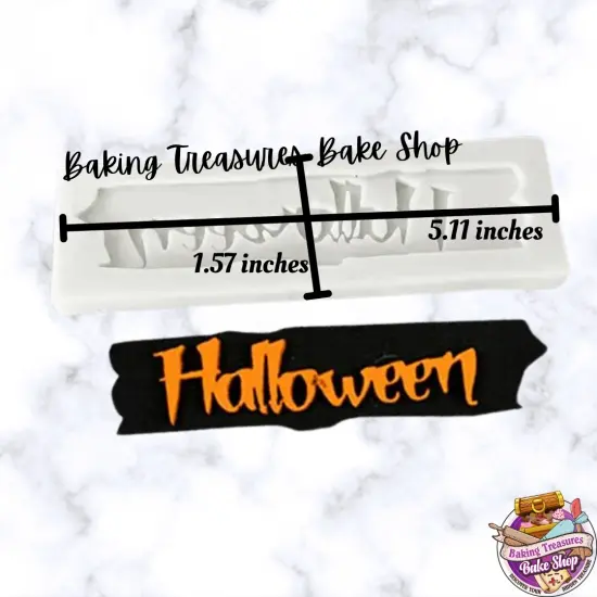 Halloween BannerSilicone Mold {2}