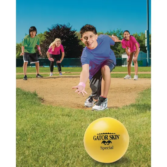 S&S Worldwide Gator Skin Special-8 Foam Balls. 8" PU Coated Medium Density Foam Core for a No-Sting Ball That is Great for GaGa Pits, Dodgeball, PE Games and More. Set of 6. {5}
